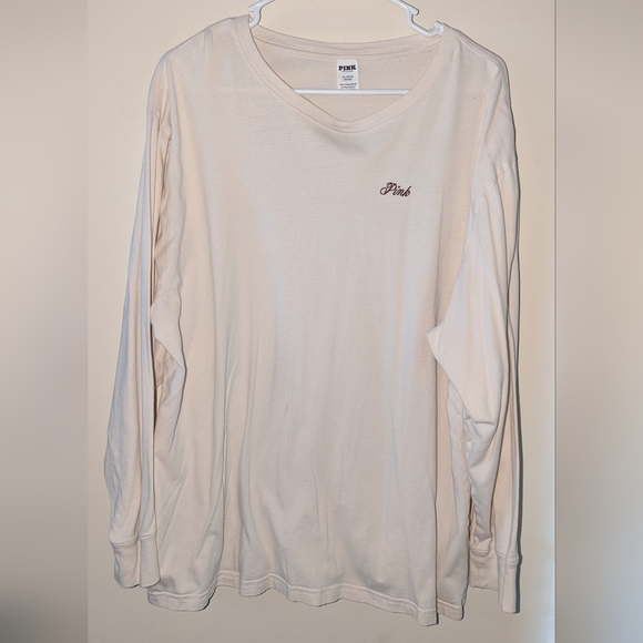 Victoria's Secret Tops - PINK BY VICTORIA'S SECRET T SHIRT LOGO I'M IN IT FOR THE LONG RUN WOMEN'S SZ XL